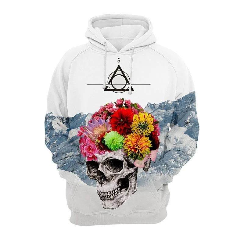 hoodie high hood -Gothic Mountains Hoodie