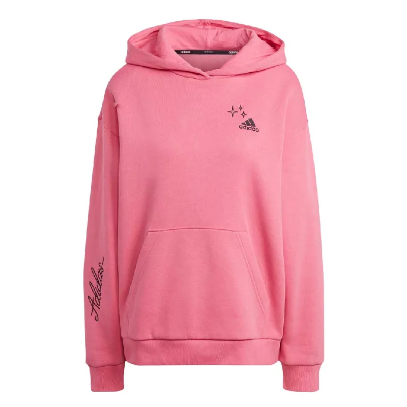 hoodie sleek style -adidas - Women's Scribble Embroidery Fleece Hoodie (IA3162)