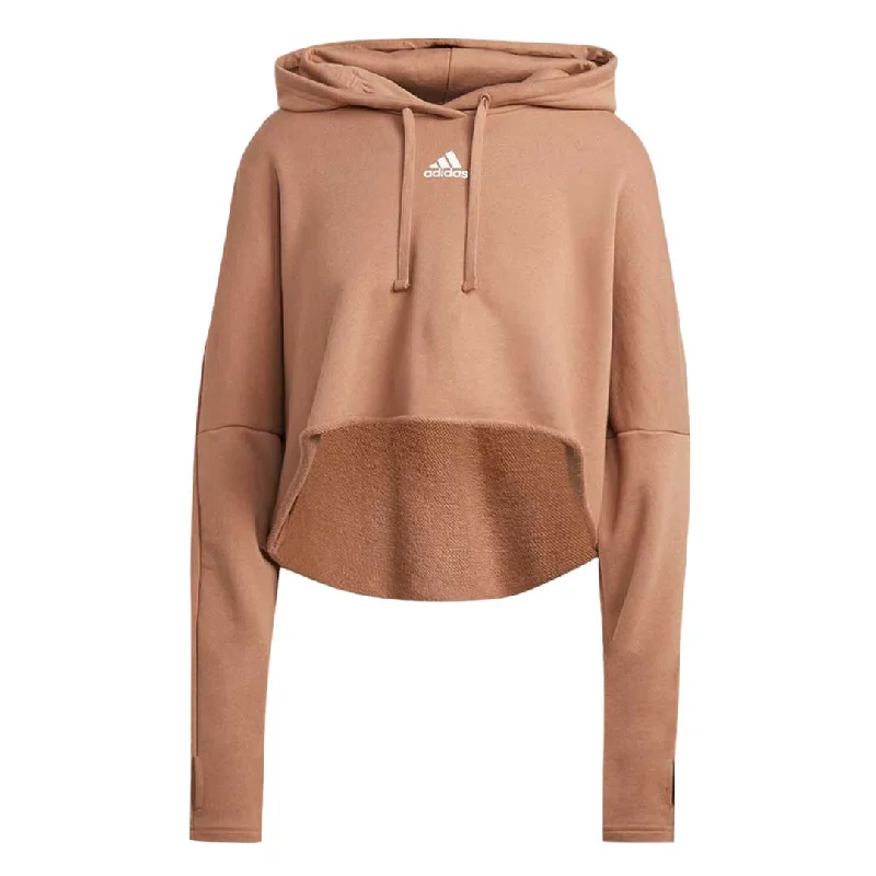 hoodie 2025 style -adidas - Women's Collective Power Cropped Hoodie (IB8786)