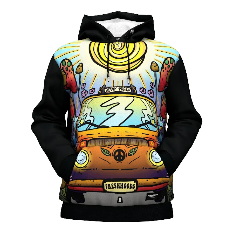 hoodie bold white -Fresh Trip Hoodie