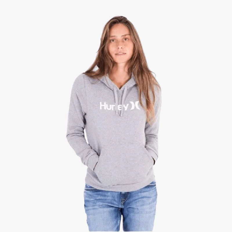 hoodie chic navy -Hurley Ladies Oao Core Hoodie H063 Dk Grey Heather