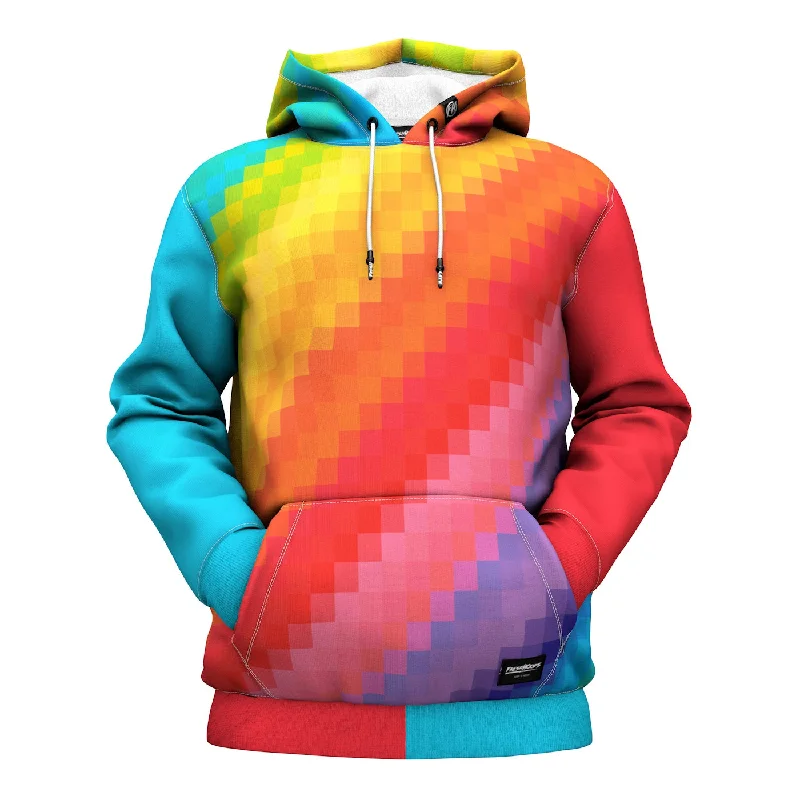 hoodie cool black -Pixel Pride Hoodie