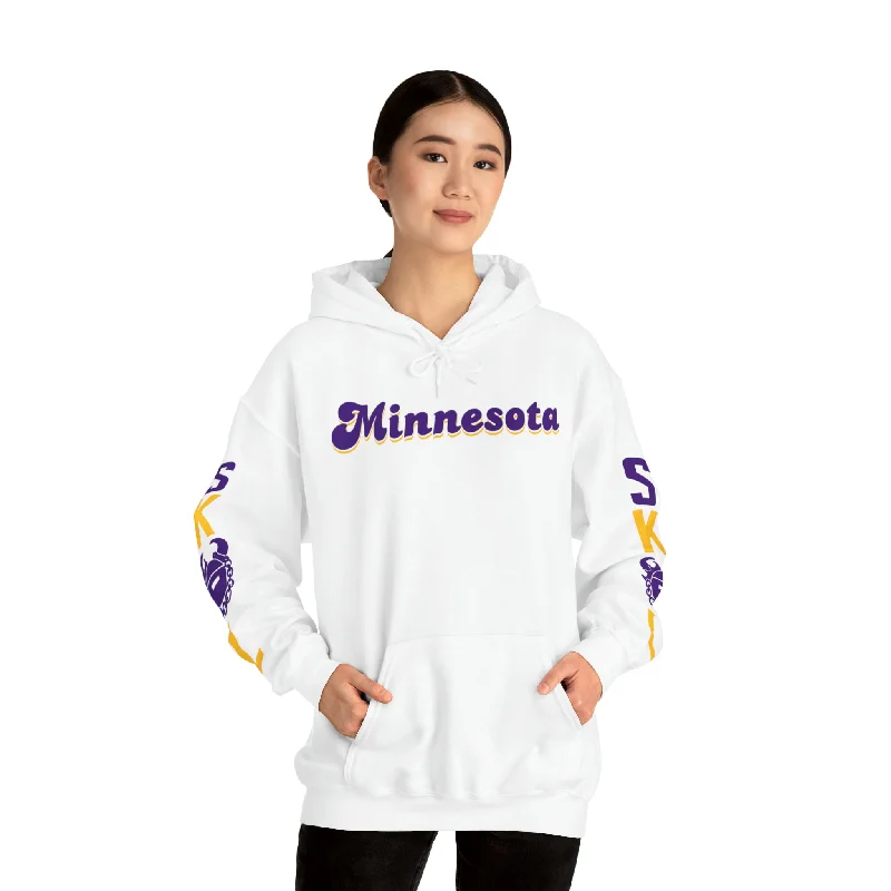 hoodie chill black -Unisex Heavy Blend™ Hooded Sweatshirt - Minnesota (Retro) + The Original (Sleeves)