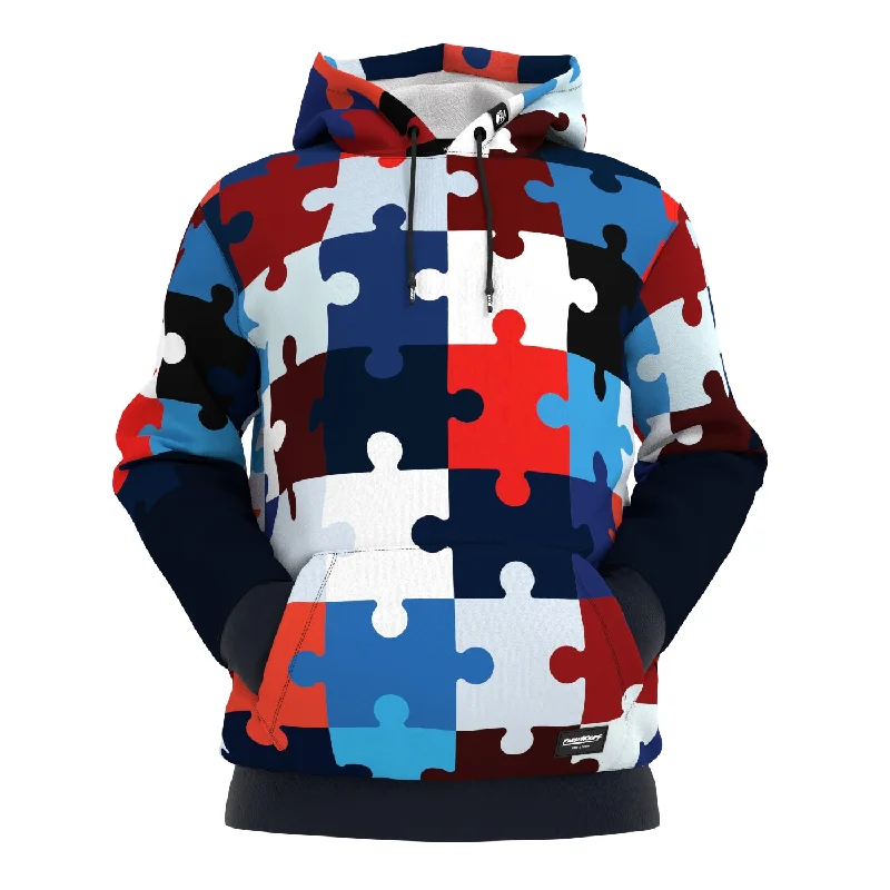 hoodie bold fleece -Solve My Personality Hoodie