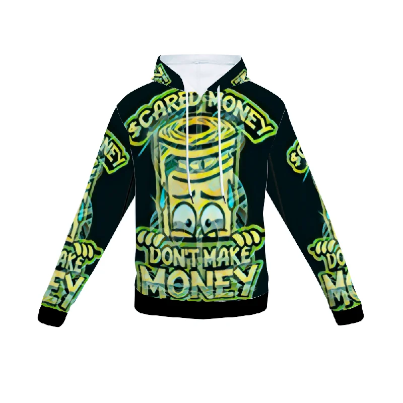 hoodie vibrant pop -Customizable Unisex All Over Print Plush Hoodies with Pockets