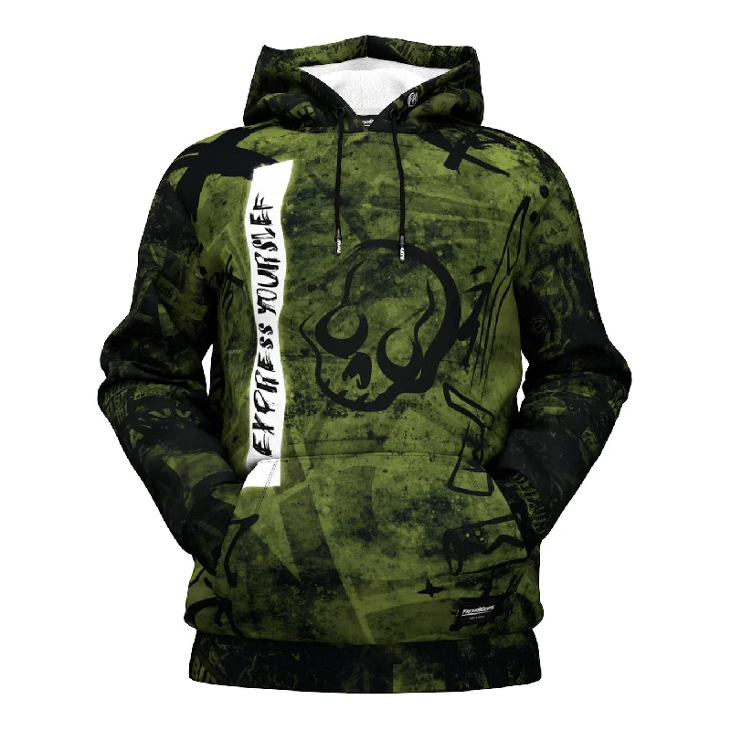 hoodie vivid olive -Dark Web Hoodie