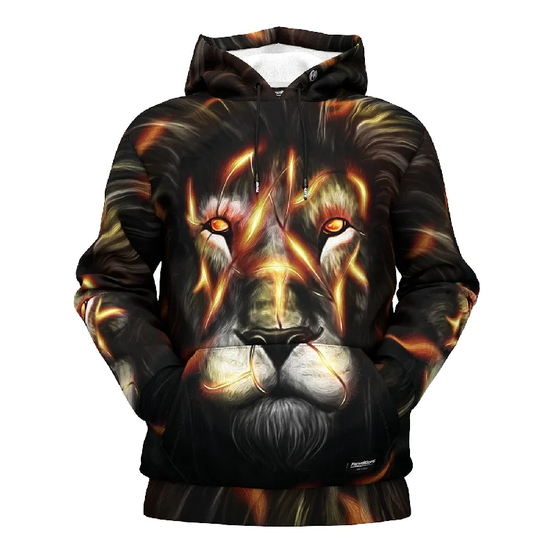 hoodie heated feel -Thunder Lion Hoodie