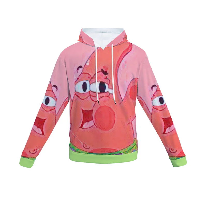 hoodie urban cotton -Customizable Unisex All Over Print Plush Hoodies with Pockets