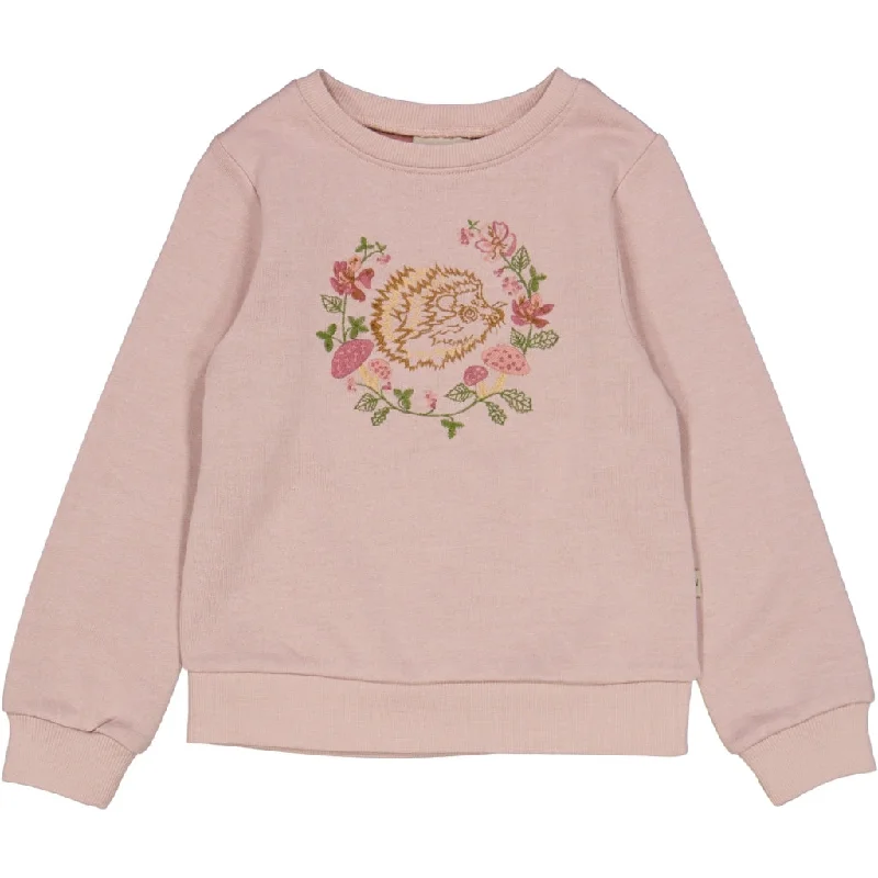 sweatshirts heated blend -Wool Sweatshirt Hedgehog Embroidery