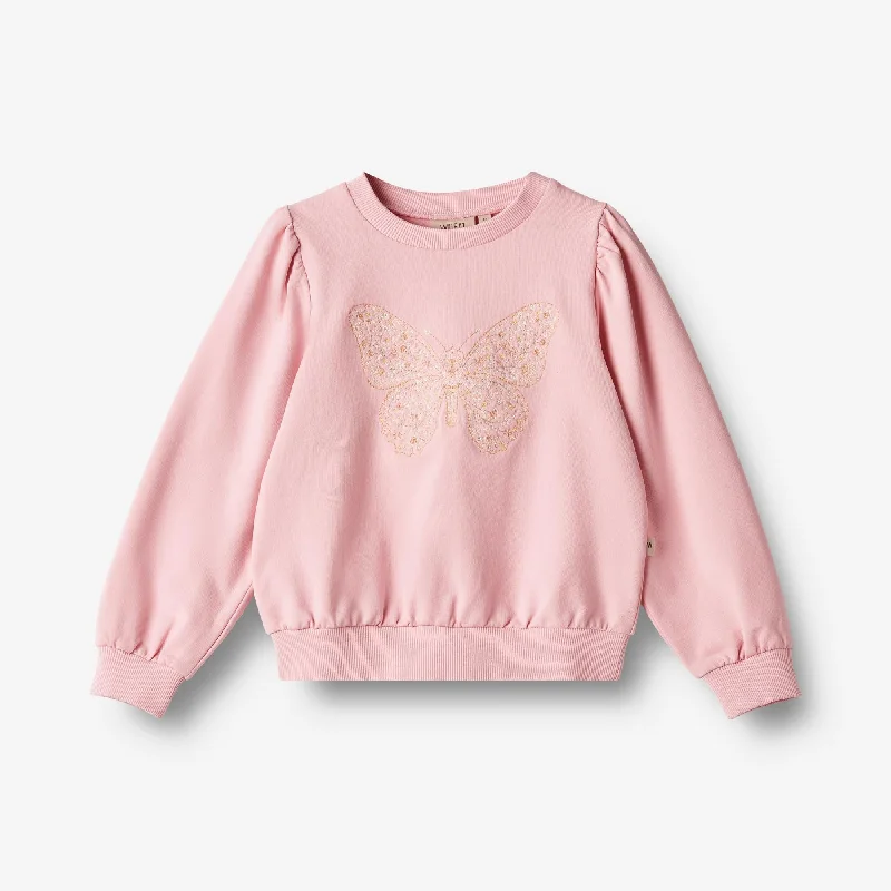 sweatshirts refined grey -Sweatshirt Embroidery Vega - sugar rose