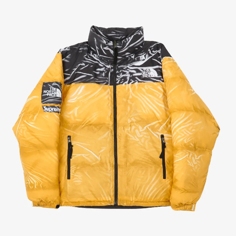 jacket heated suede -Supreme Printed Nuptse Trompe L'oeil Jacket