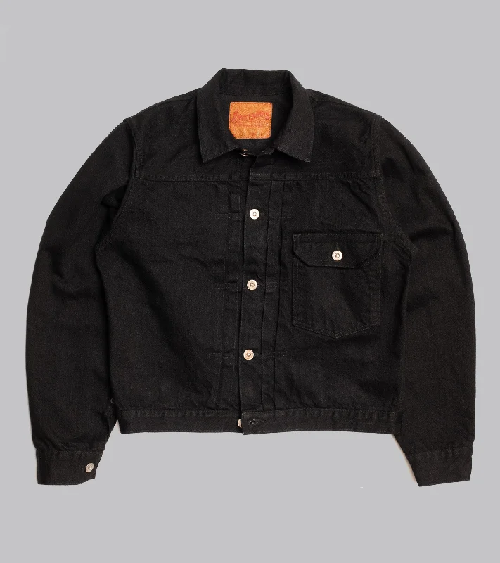 jacket garnet glow -Bryceland's x Buck Mason Denim 933 Jacket Black