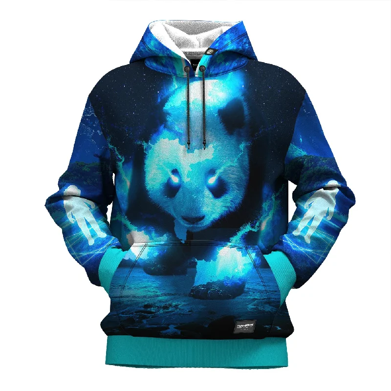 hoodie cotton plush -Cosmic Panda Hoodie