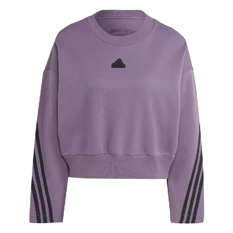 sweatshirts silky purple -adidas - Women's Future Icons 3-Stripes Sweatshirt (IL3057)