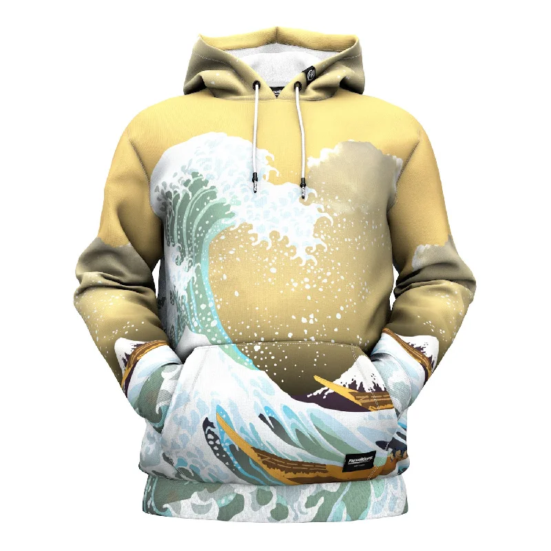 hoodie silky soft -The Great Wave Hoodie