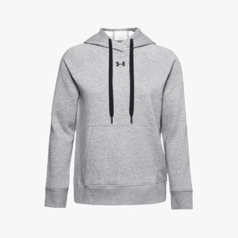 hoodie chic maroon -Under Armour Womens Rival Fleece Hoodie 035 Grey