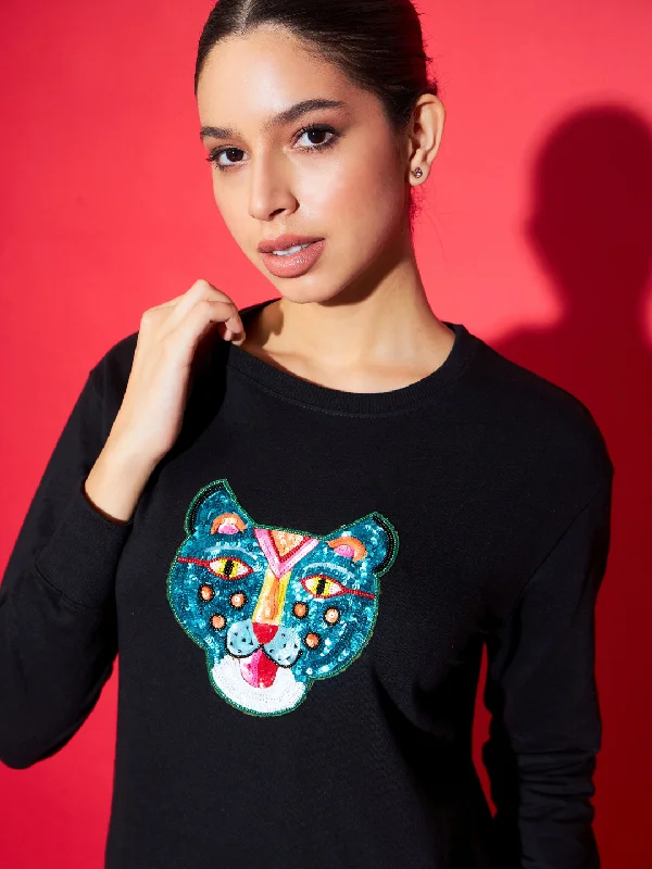 sweatshirts plush sweatshirt -Sequinned Sweatshirt