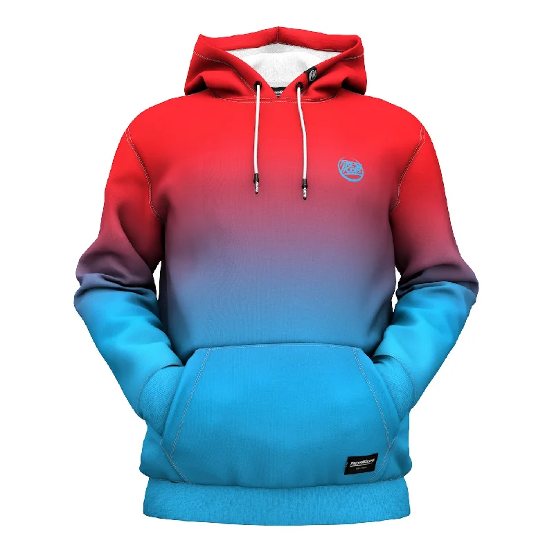 hoodie bold white -Red Blue Hoodie