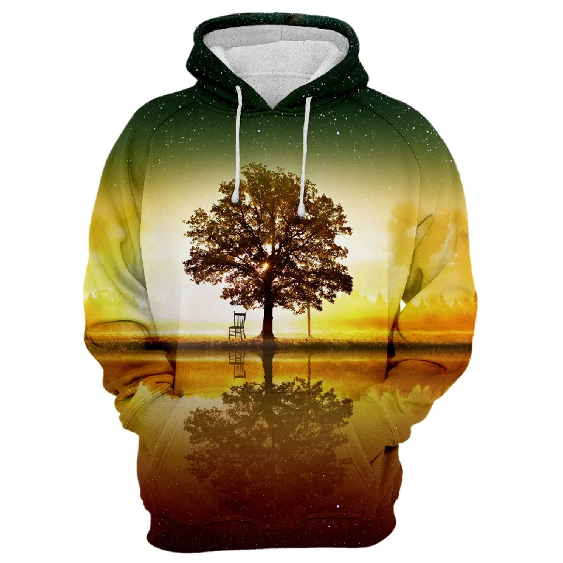 hoodie chill black -Galaxy Tree Hoodie