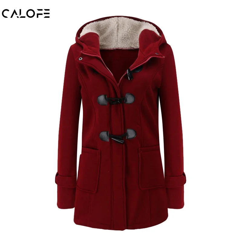 hoodie crisp autumn -CALOFE Women Basic Jacket 2019 Causal Coat Spring Autumn Women's Overcoat Zipper  Button Outwear Jacket Female Hooded Coat