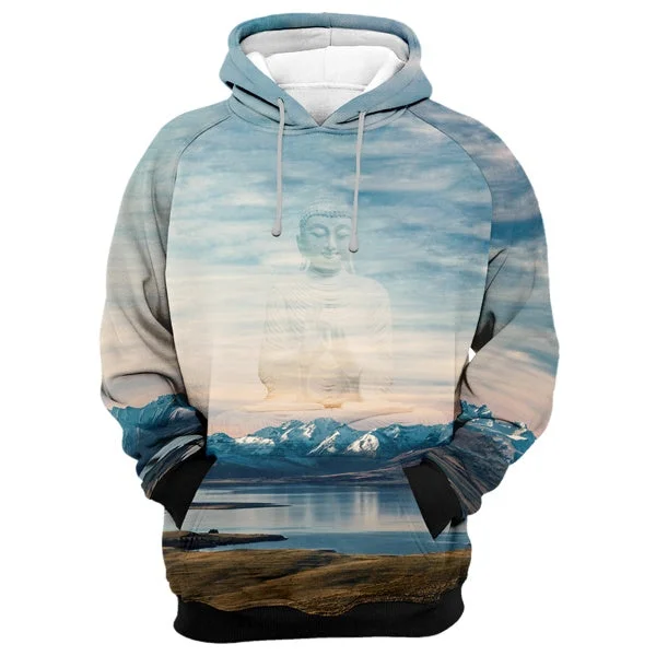 hoodie easy brown -Mountains Buddha Hoodie