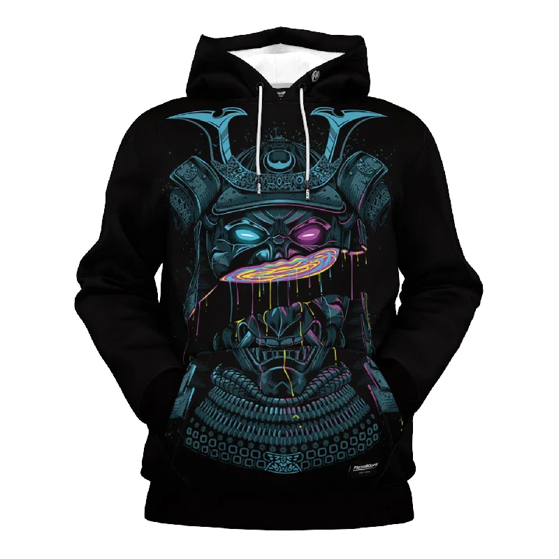 hoodie refined design -Distressed Samurai Hoodie