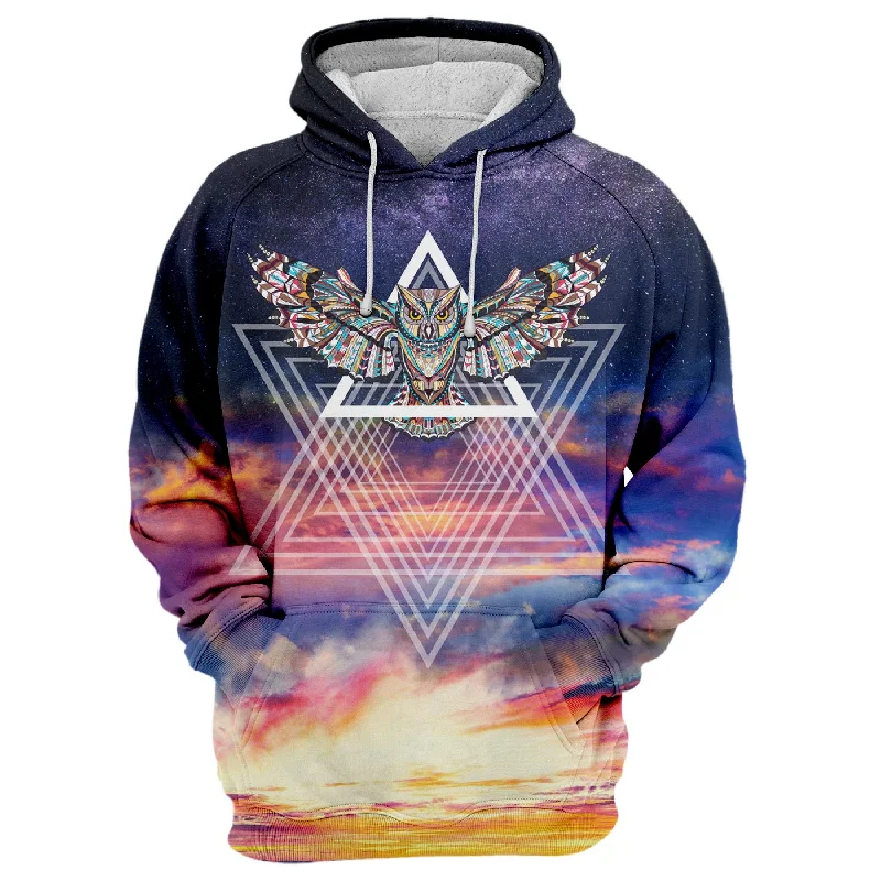 hoodie aqua glow -Wishdom Hoodie