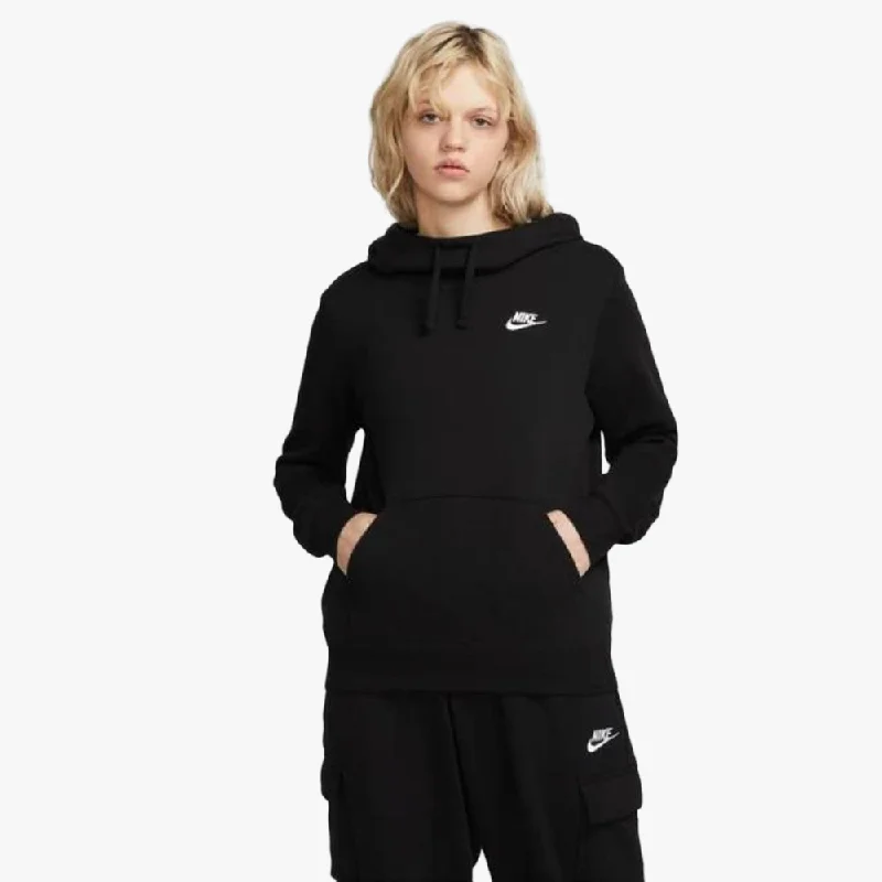 hoodie vivid forest -Nike Womens Nsw Club Po Hoodie Black