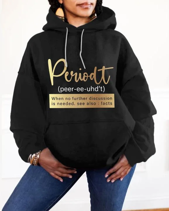 hoodie muted mustard -Periodt Women Long-sleeved Hoodie