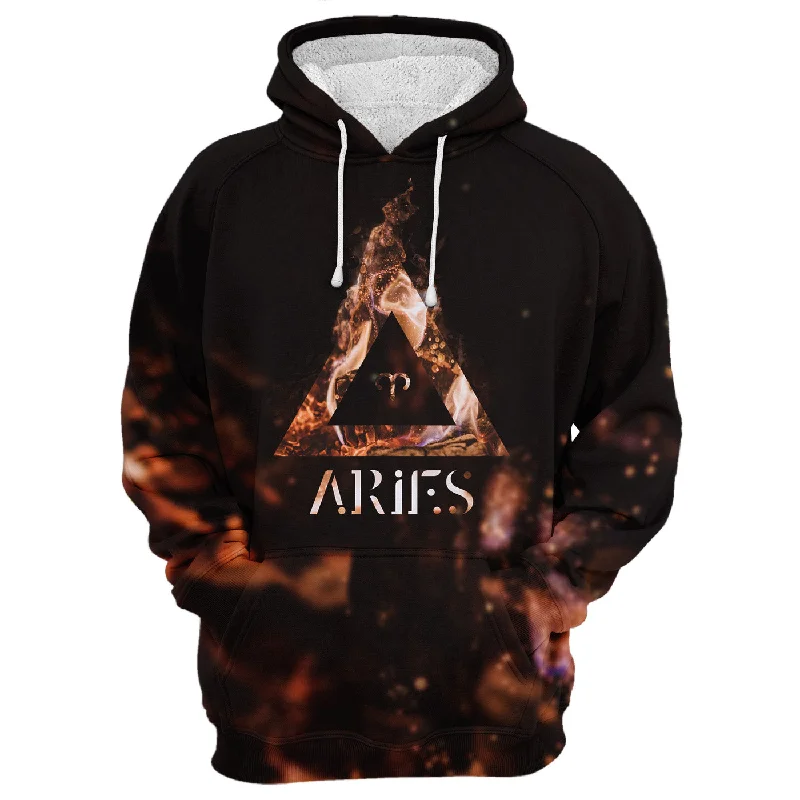 hoodie cool mustard -Aries In The Fire Hoodie