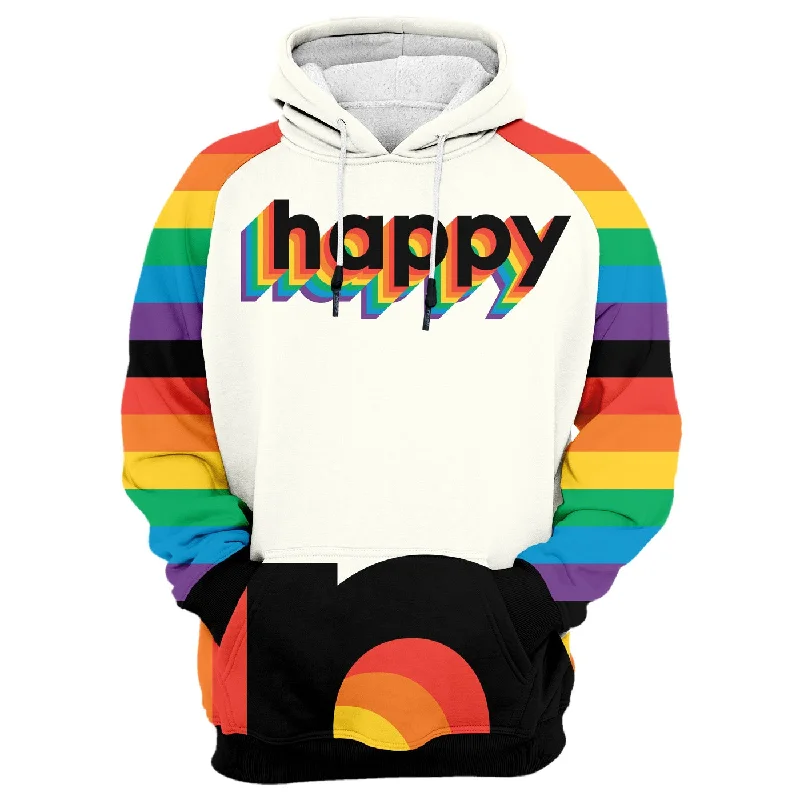 hoodie silky mustard -Happy Hoodie