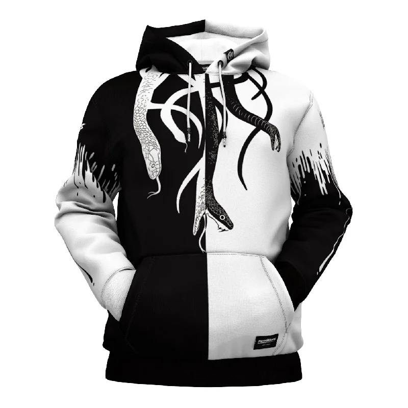 hoodie sharp white -Snake Attack Hoodie