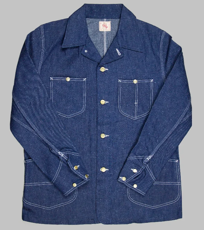 jacket bold design -Bryceland's Chore Coat Jelt Denim