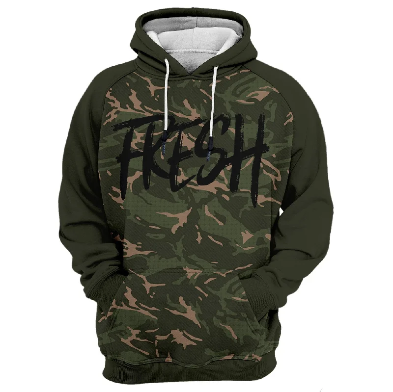 hoodie bold maroon -Fresh Camo Hoodie