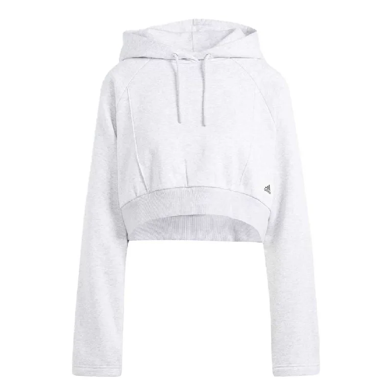 hoodie fleece lining -adidas - Women's The Safe Place Crop Hoodie (IT1528)