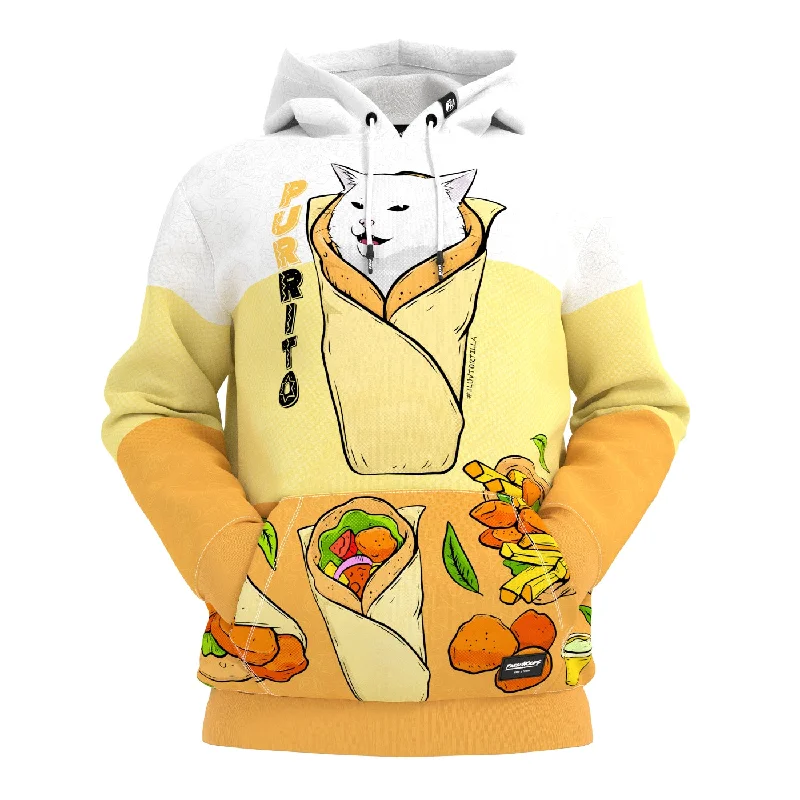 hoodie bold graphic -Purrito Hoodie