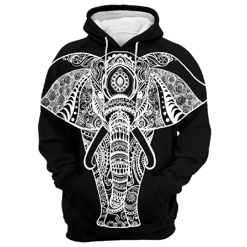 hoodie cozy red -Elephant Hoodie