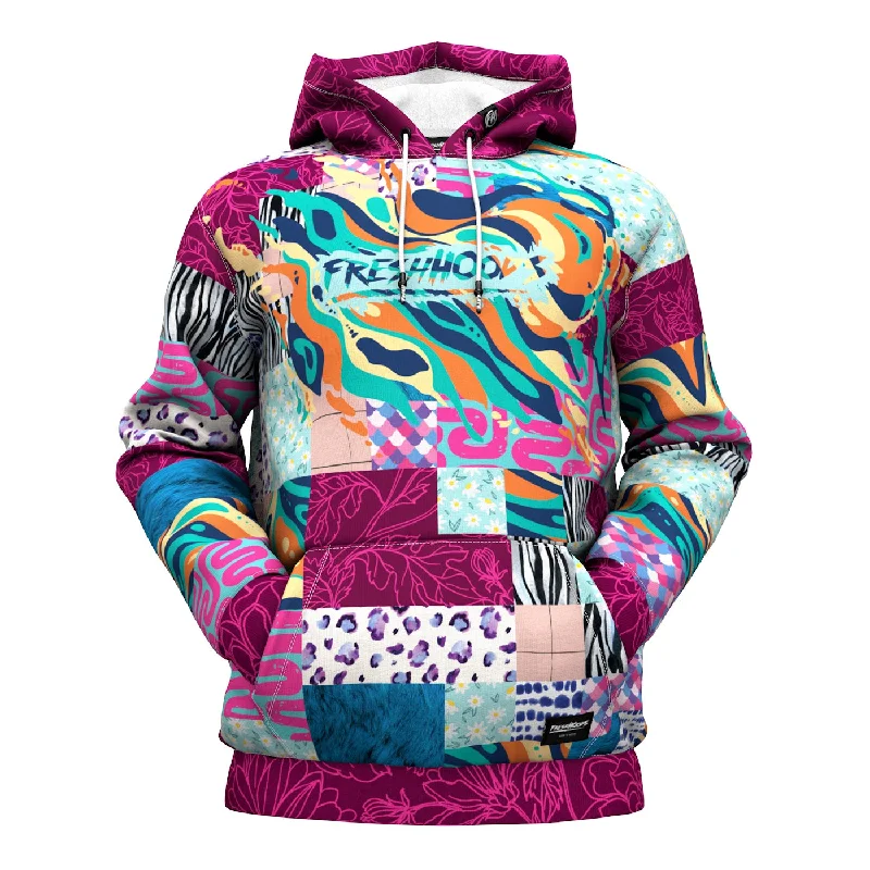 hoodie vivid fabric -Off Magenta Hoodie