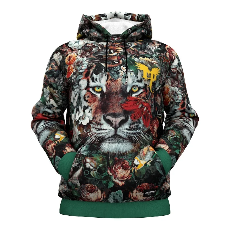 hoodie posh hoodie -Flower Tiger Hoodie