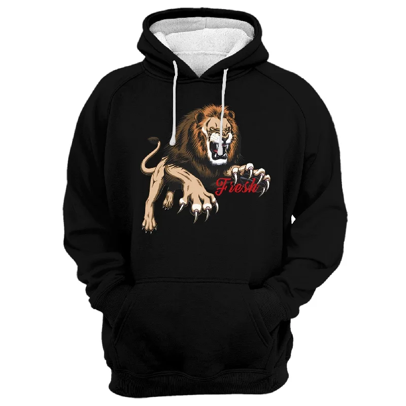 hoodie heated navy -Lion Claws Hoodie