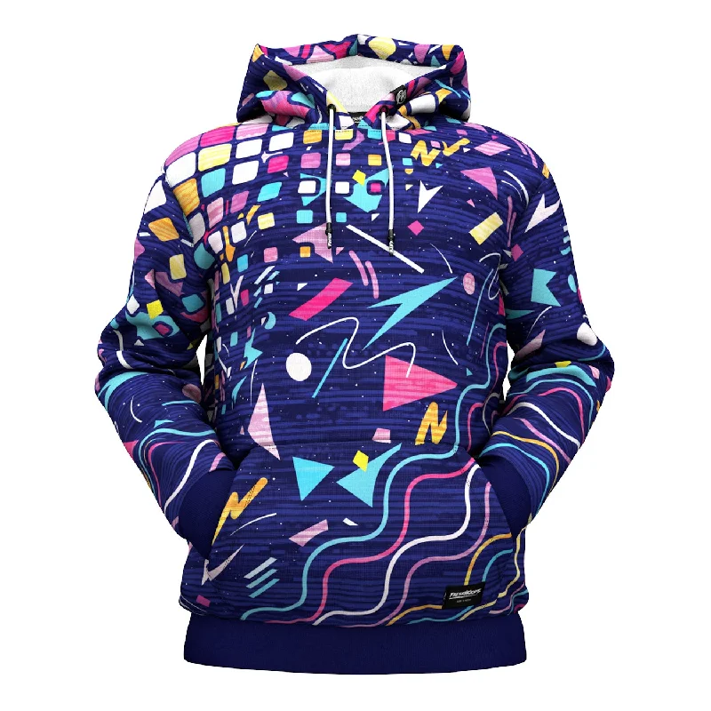 hoodie chill navy -Dizzy Shapes Hoodie