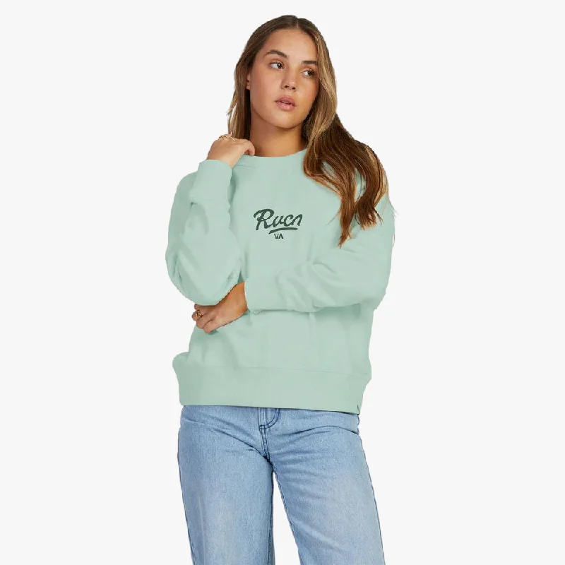 hoodie easy pink -Rvca Womens Decca Hoodie Sage