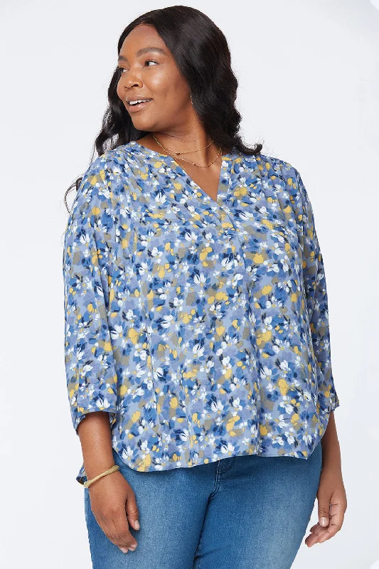 navy blue corduroy shirts cozy -The Perfect Blouse - Lauro Blooms