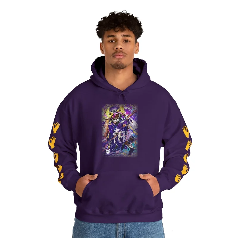 hoodie vivid fit -Unisex Heavy Blend™ Hooded Sweatshirt - Griddy Dance + Hands (Sleeves)