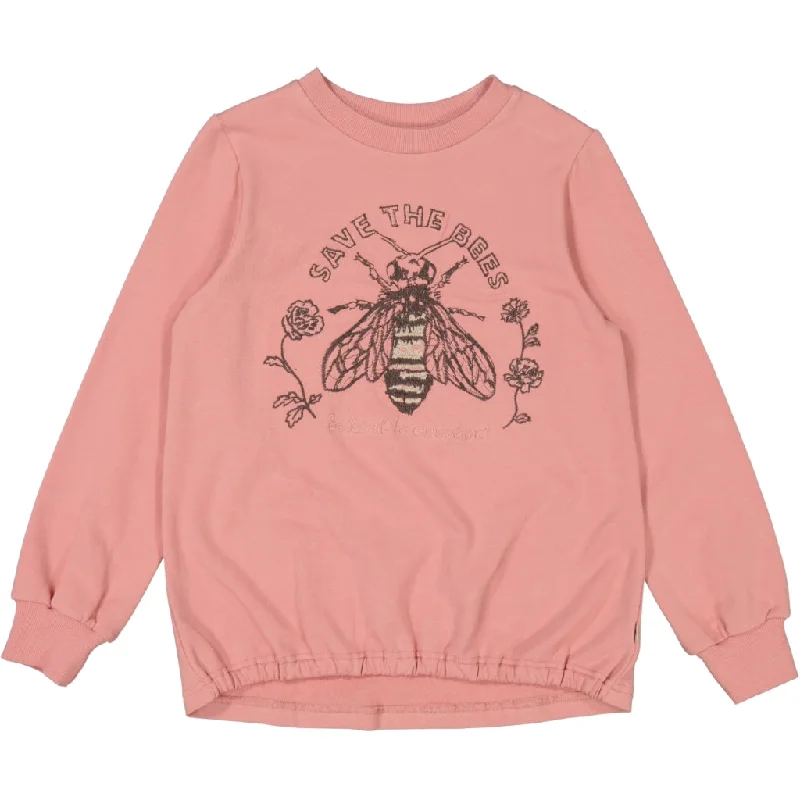 sweatshirts silky pattern -Sweatshirt Bee Embroidery