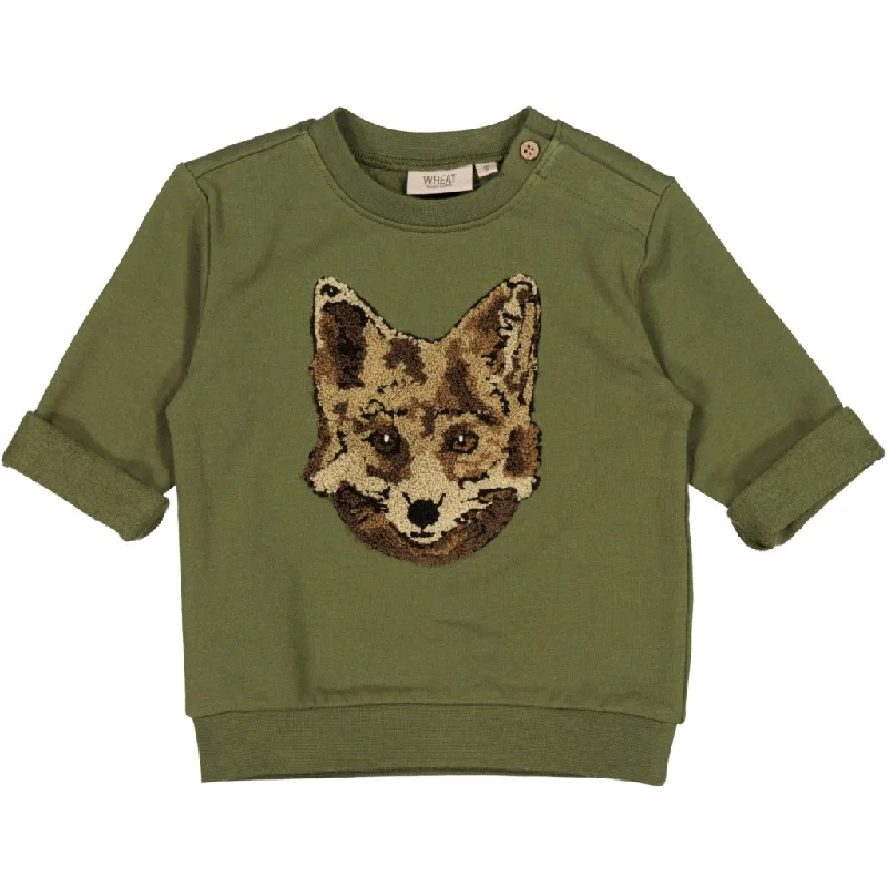 sweatshirts easy fleece -Sweatshirt Fox Terry - winter moss