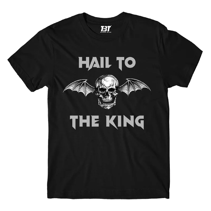 taupe lightweight t-shirts summer -Avenged Sevenfold T shirt - Hail To The King