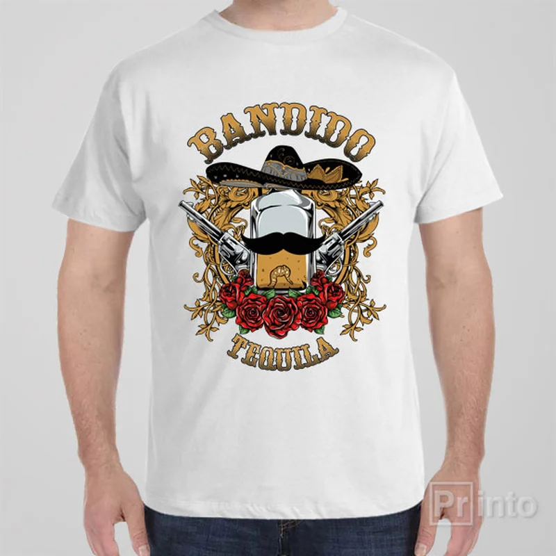 khaki eco-friendly t-shirts green -Bandido Tequila - T-shirt