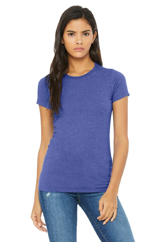 taupe cropped t-shirts chic -Bella + Canvas Womens The Favorite Short Sleeve Crewneck T-Shirt - Heather True Royal Blue