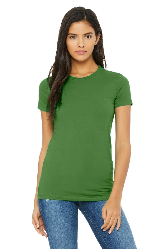 taupe graphic t-shirts trendy -Bella + Canvas Womens The Favorite Short Sleeve Crewneck T-Shirt - Leaf Green